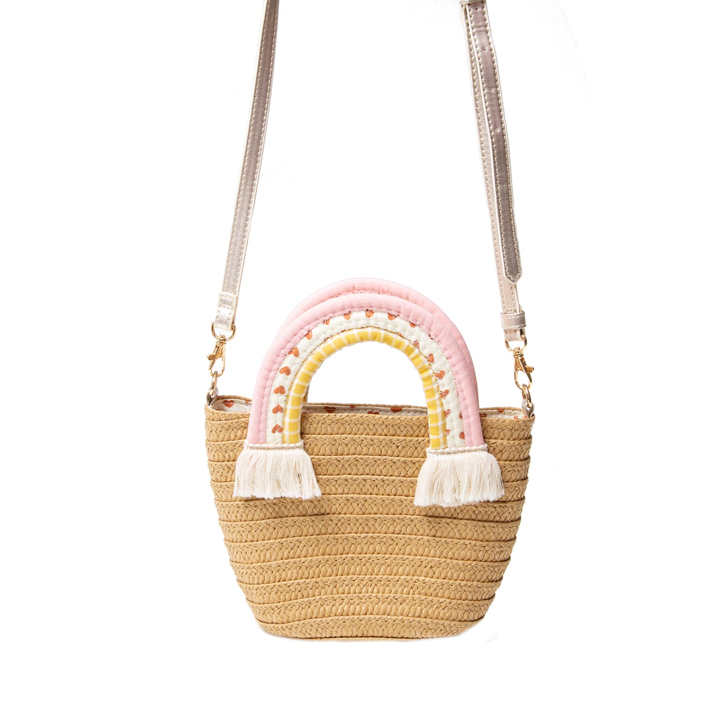 Rainbow handle basket