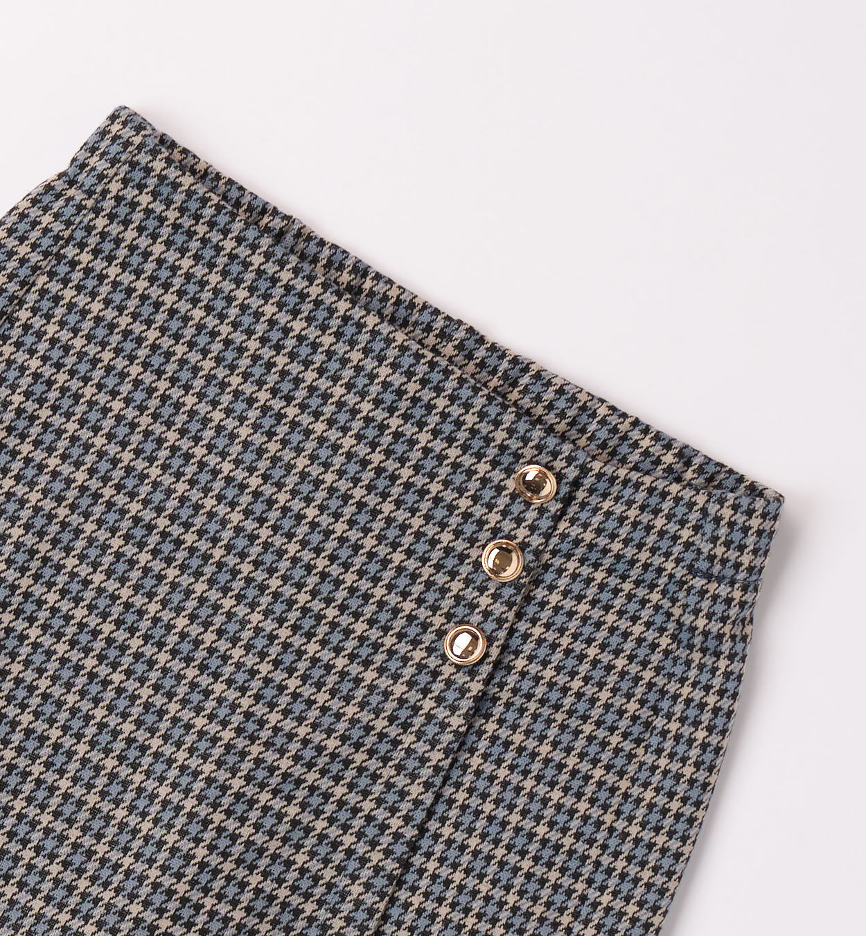 Blue Houndstooth Skort