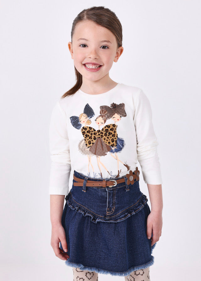 Long Sleeved Bow Top