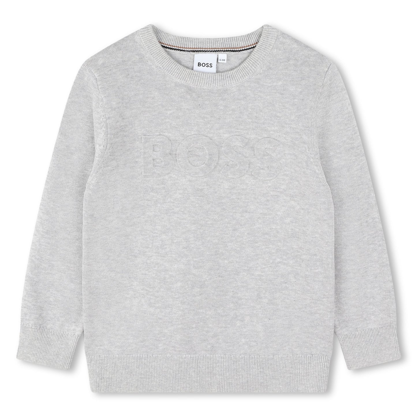 BOSS Grey Knitted Jumper