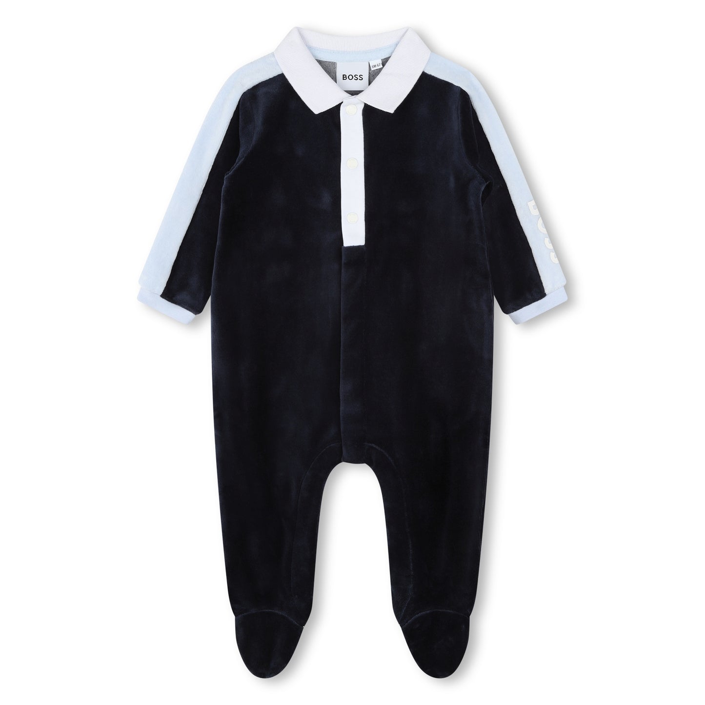 Navy Boss Velvet Pyjamas