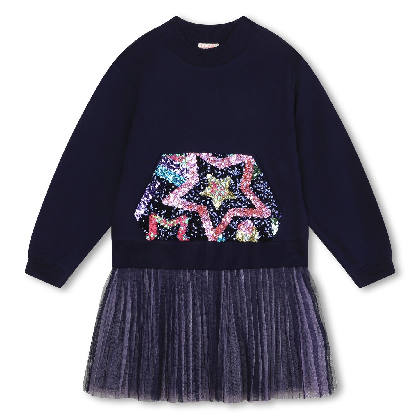 Navy Star Sequin Dress