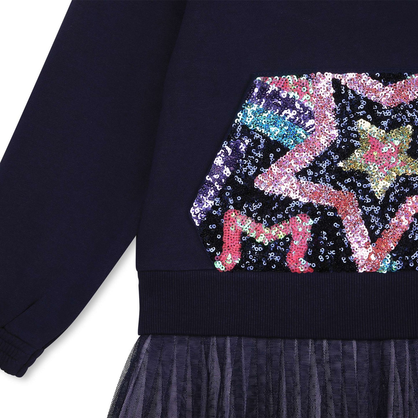 Navy Star Sequin Dress
