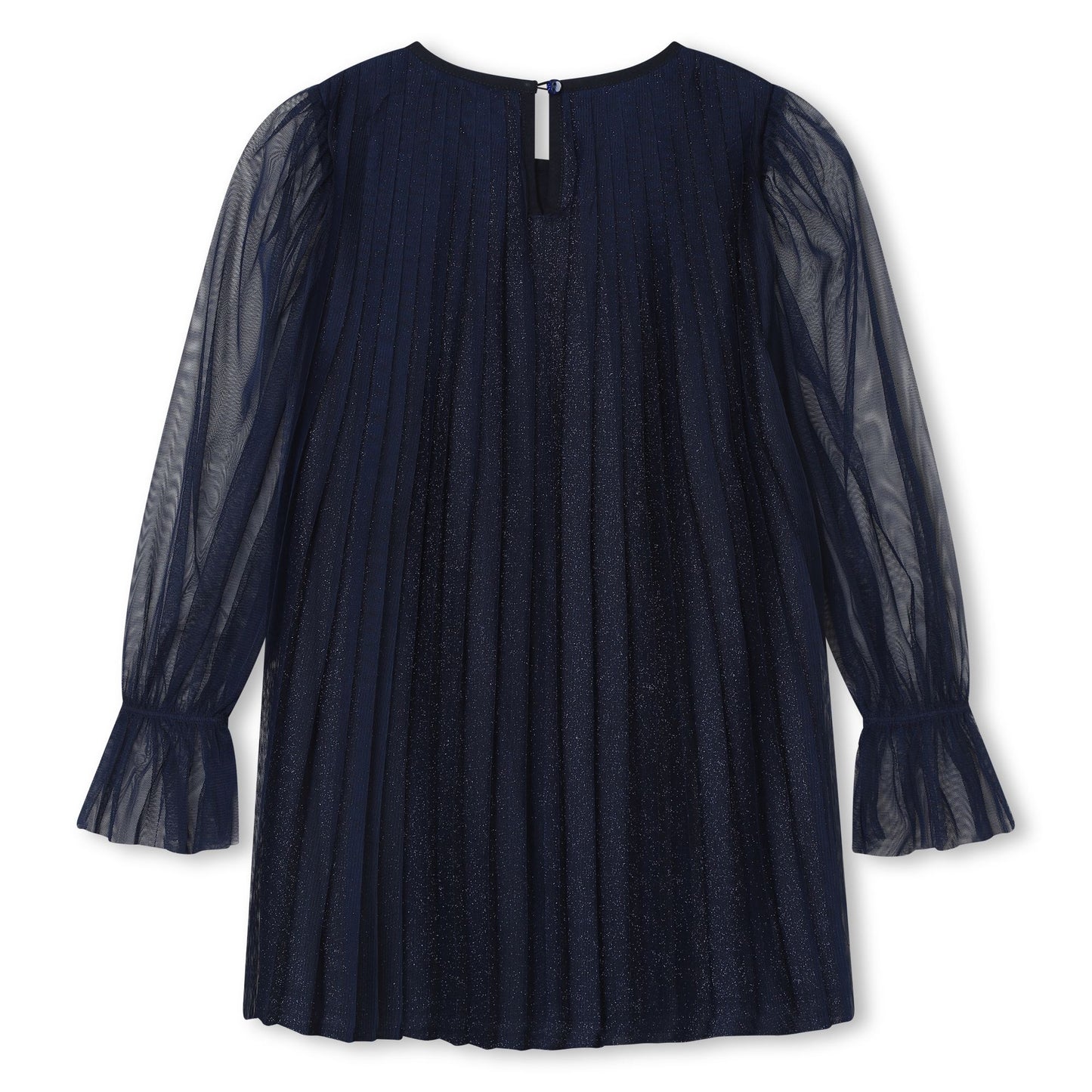 Navy Panther Sequin Tulle Dress