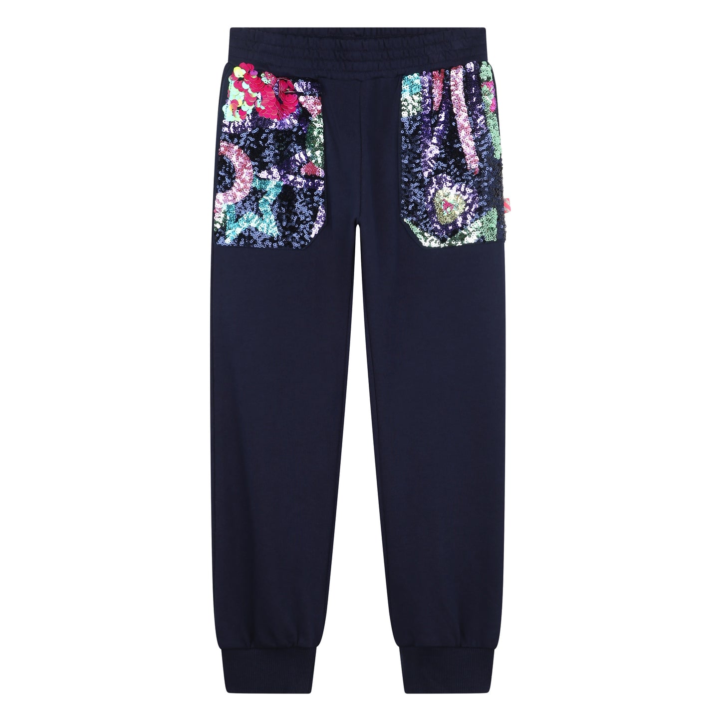 Navy Sequin Joggers