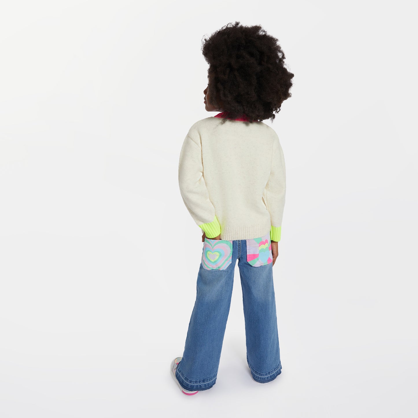 Beige Rainbow Sweater
