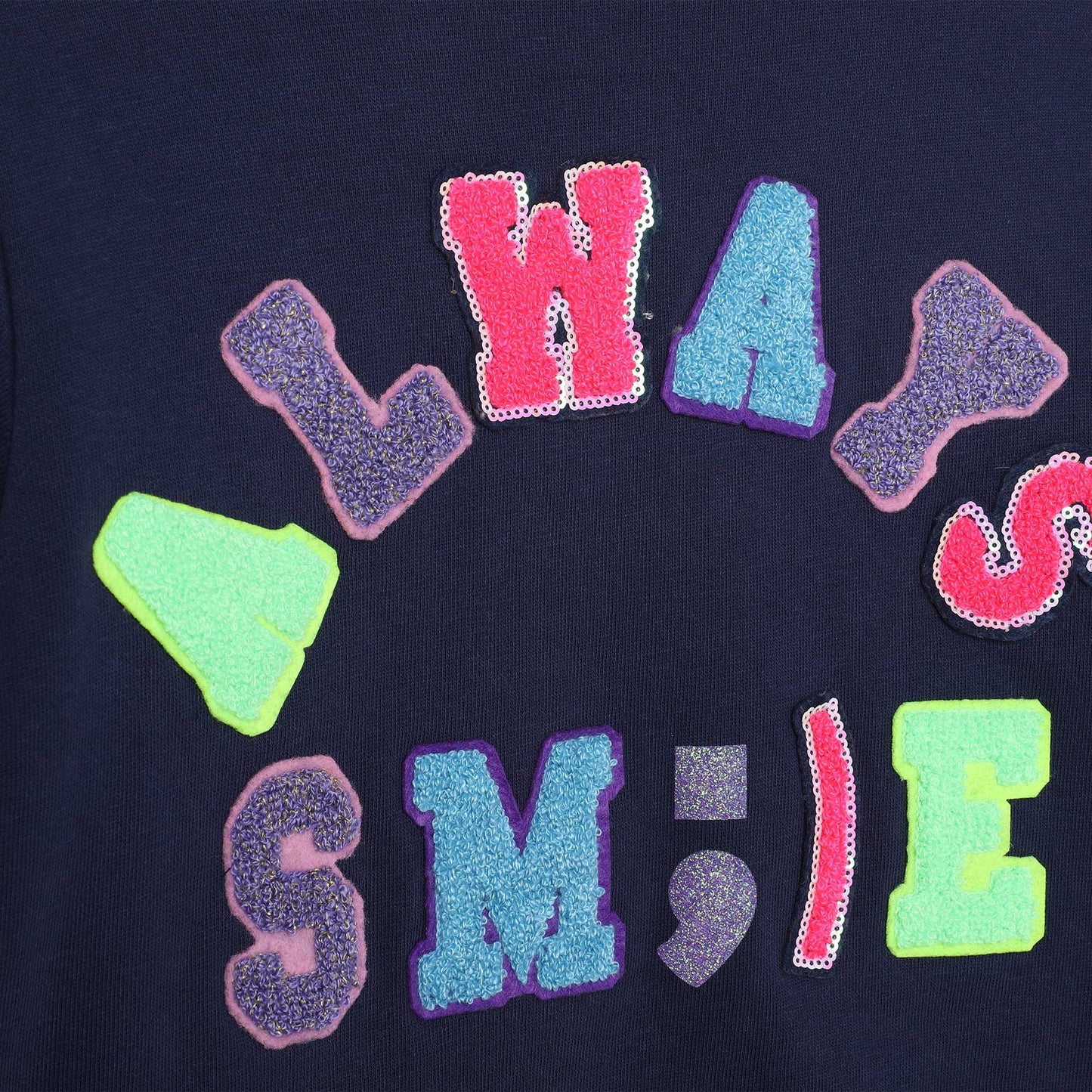 Navy Smile Sweatshirt