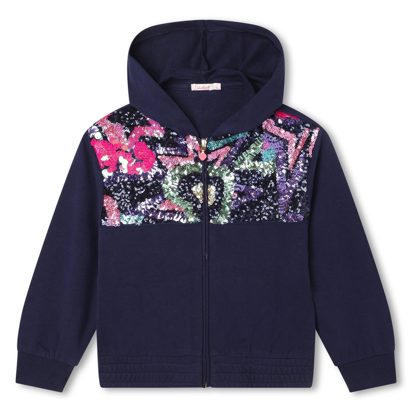 Navy Sequin Hoodie