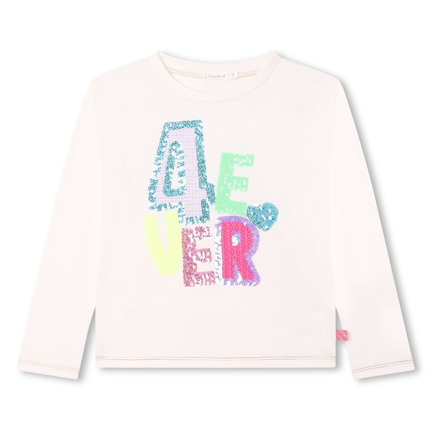 Ivory Cotton Sequin Top