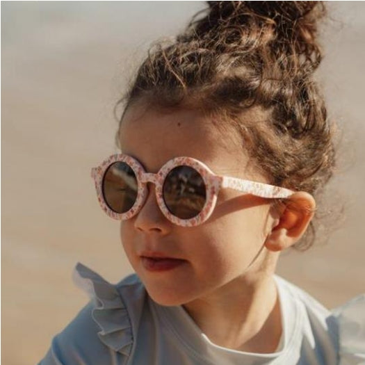 Child Sunglasses Round Shape Ocean Dreams Pink
