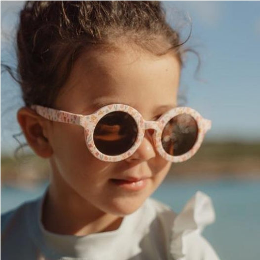 Child Sunglasses Round Shape Ocean Dreams Pink