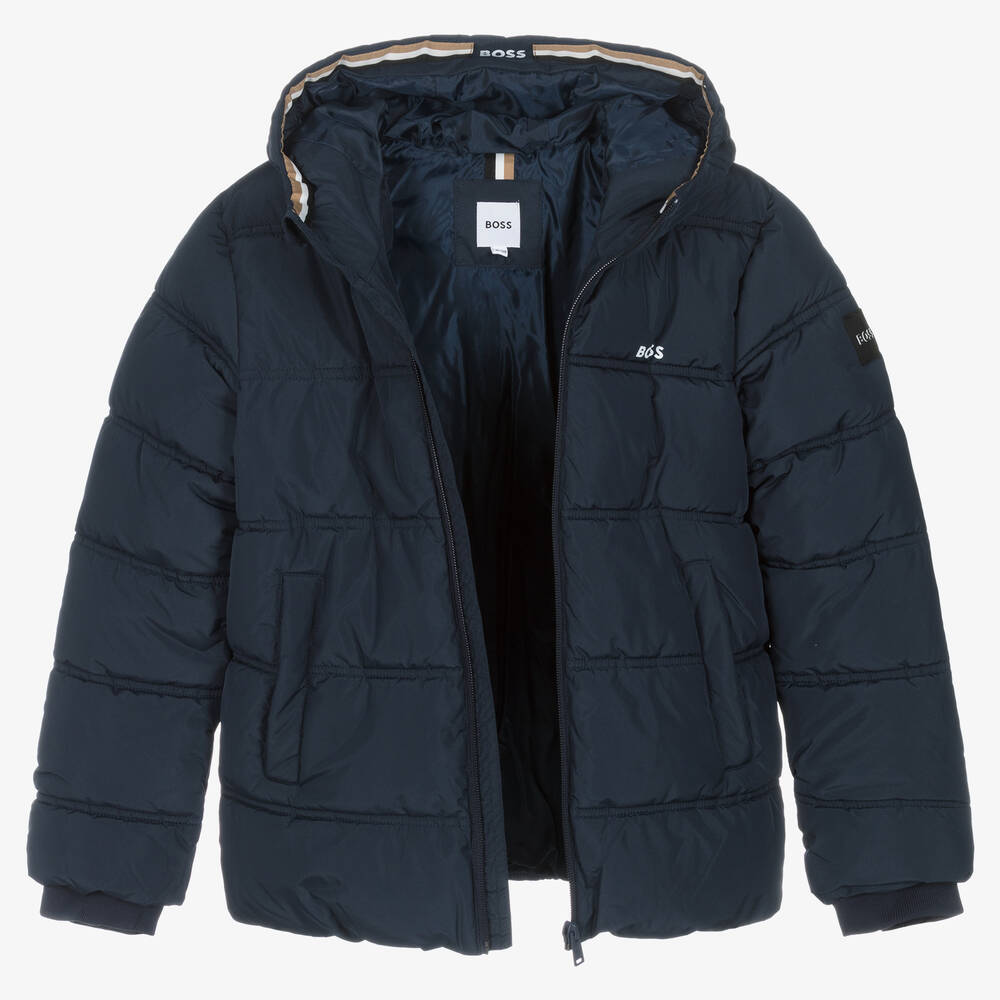 BOSS Navy Puffer Coat
