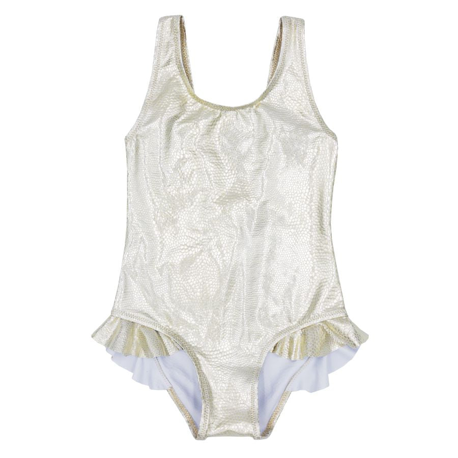 Gold Glitter Foil Swimsuit