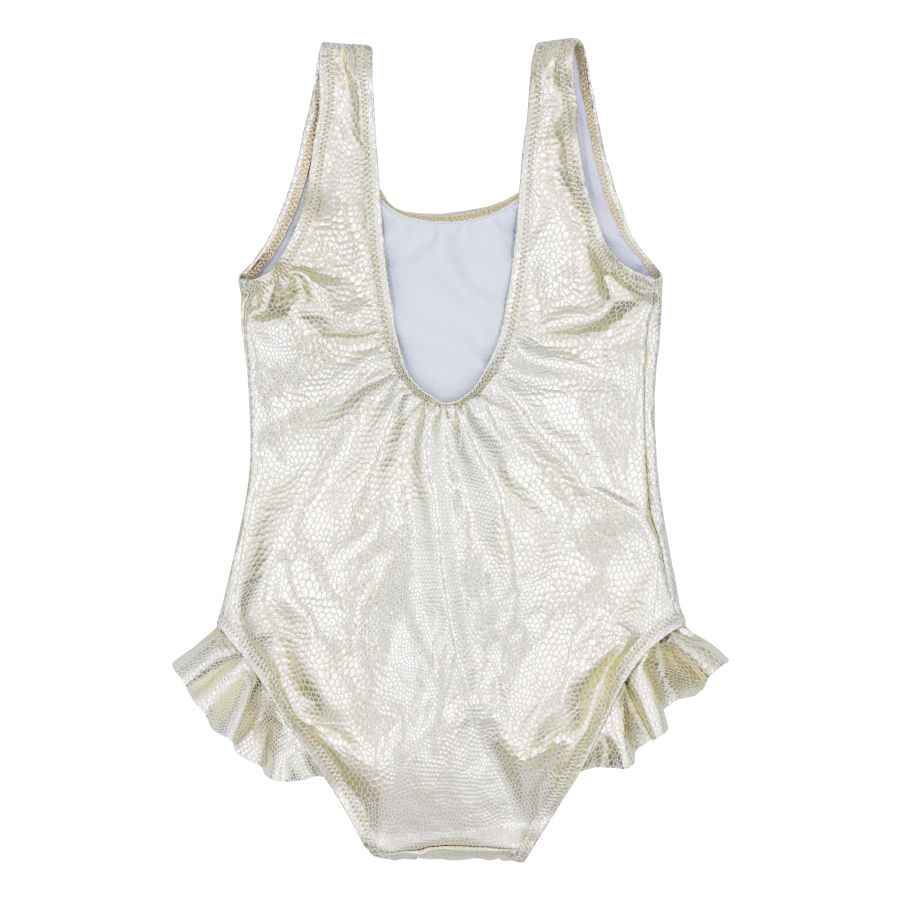 Gold Glitter Foil Swimsuit