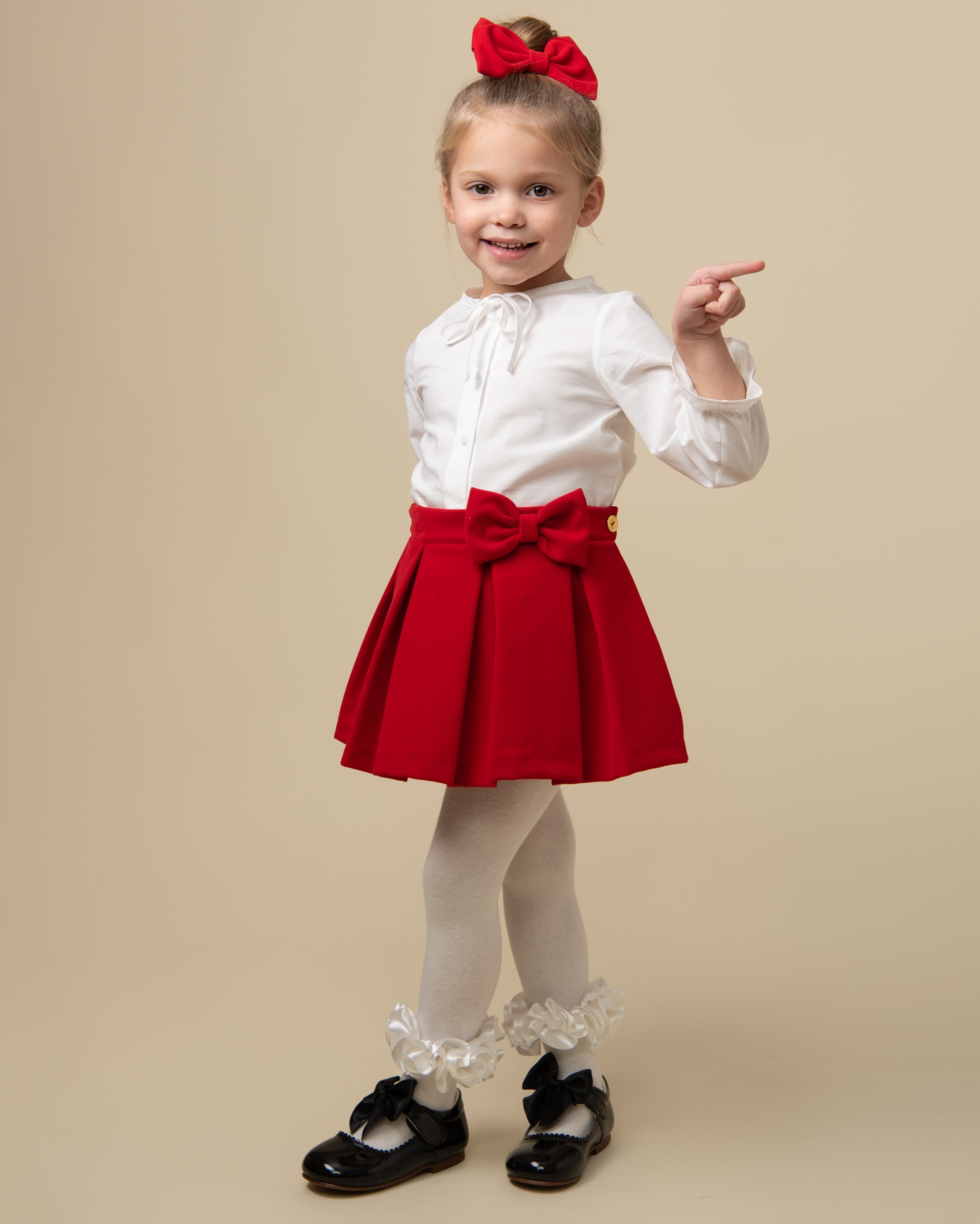 Long red 2024 skirt costume