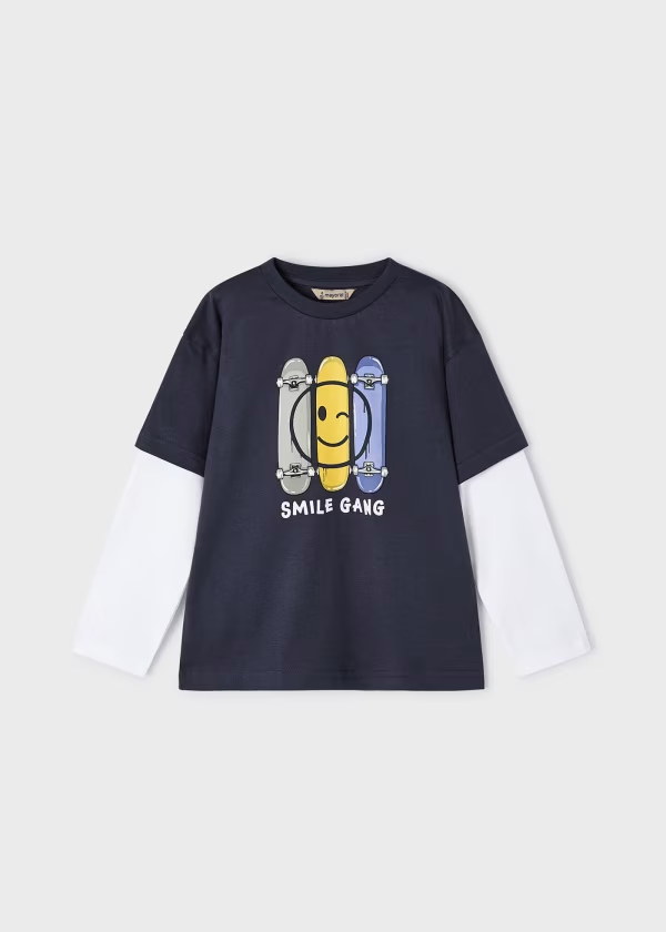 Boy Double Sleeve T-Shirt Better Cotton