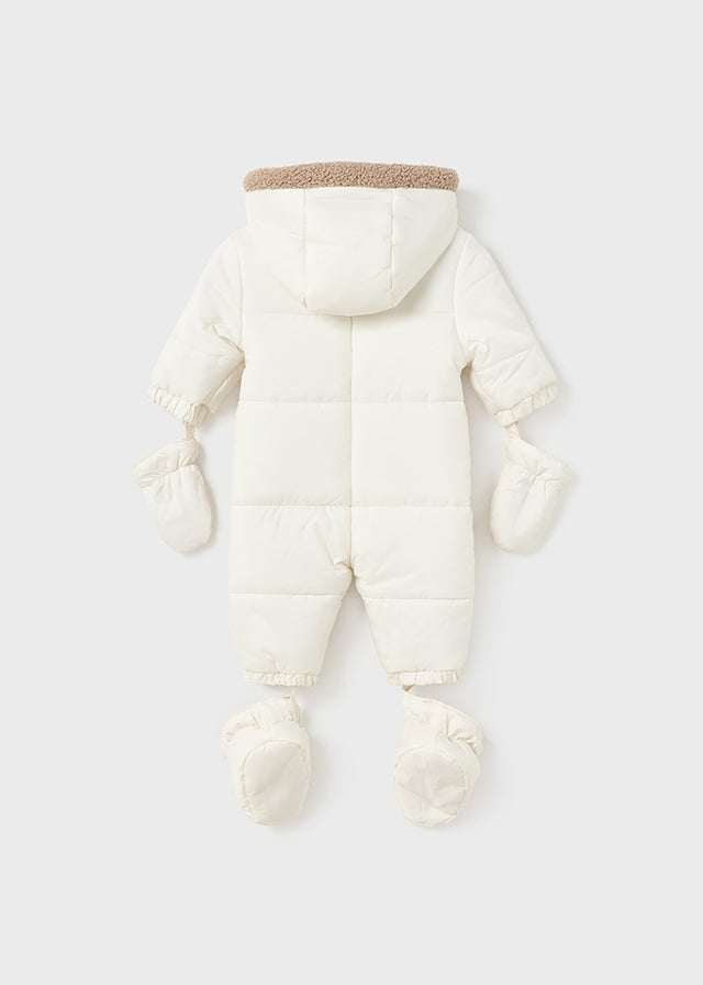 Ivory Bear Snowsuit