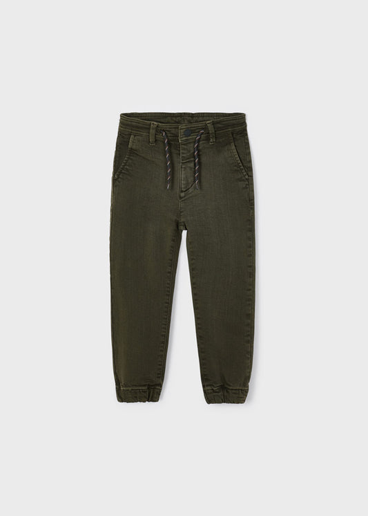 Dark Green Denim Jeans