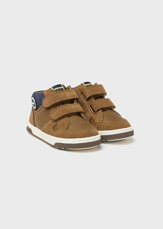 Camel Velcro Trainers