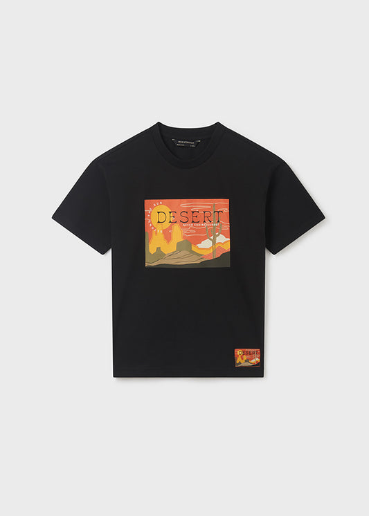 T-shirt With Desert Print