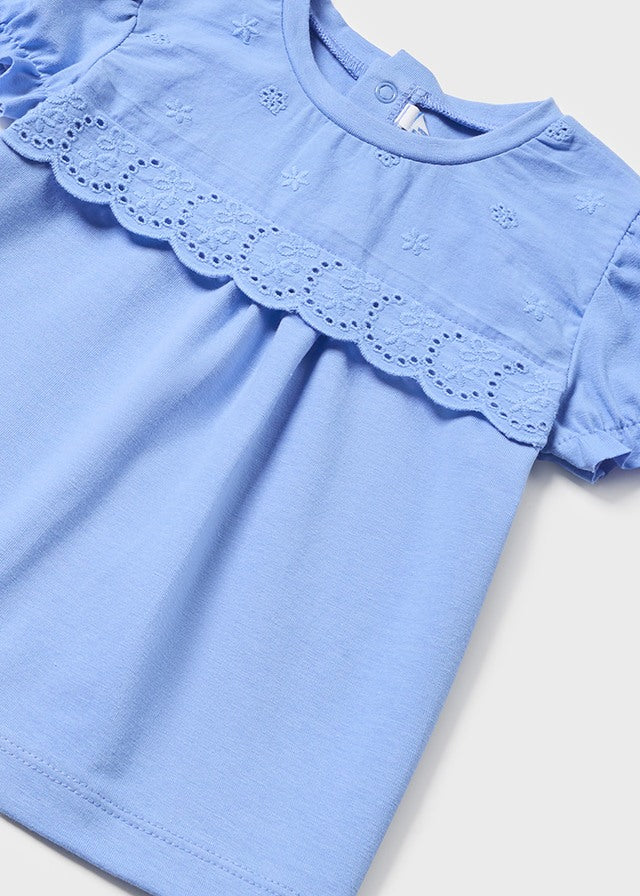 Baby Blue Short Sleeved Top