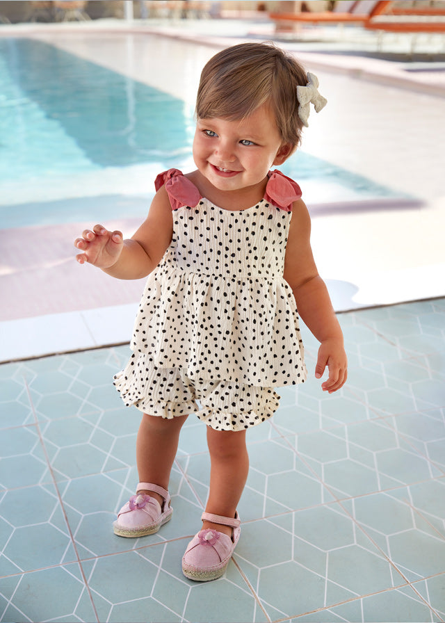 2 Piece Dotted Shorts Set