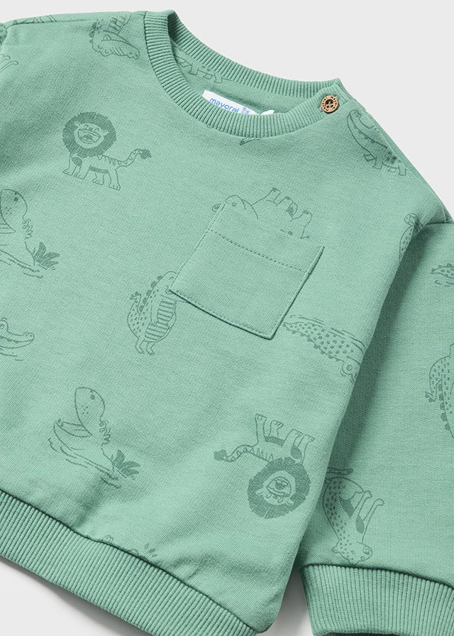 Animal Tea Green Sweatshirt