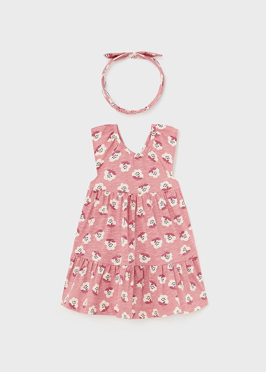 Print Dress With Headband