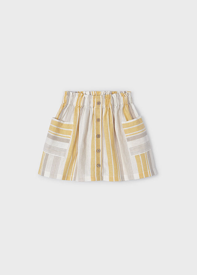 Yellow Striped Skirt