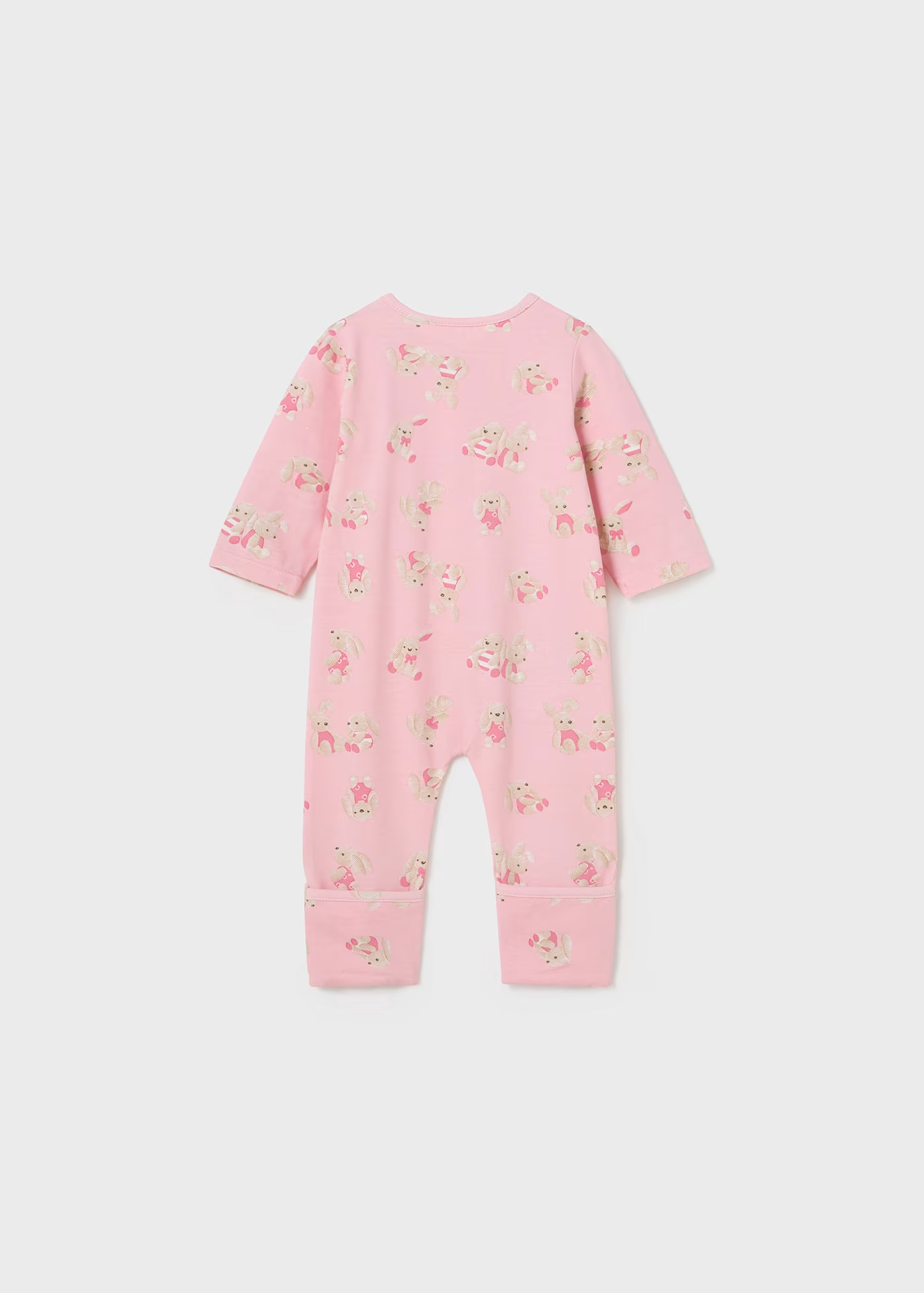 Newborn Pink Print Sleepsuit Better Cotton