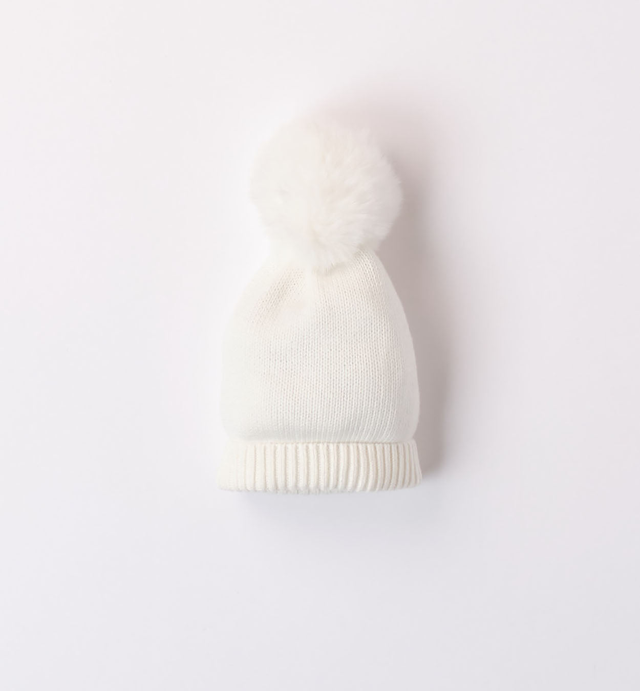 White Pom-Pom Hat
