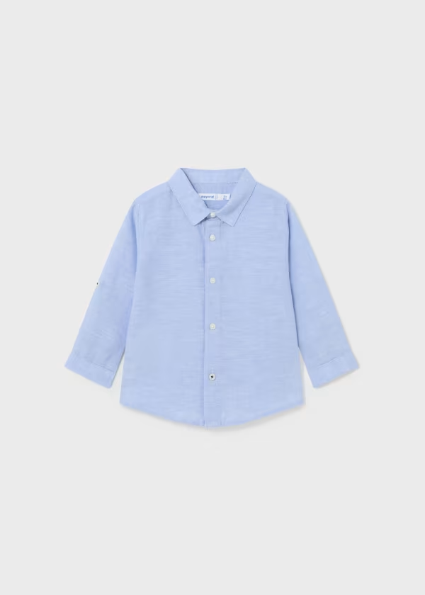 Baby Long Sleeved Linen Shirt