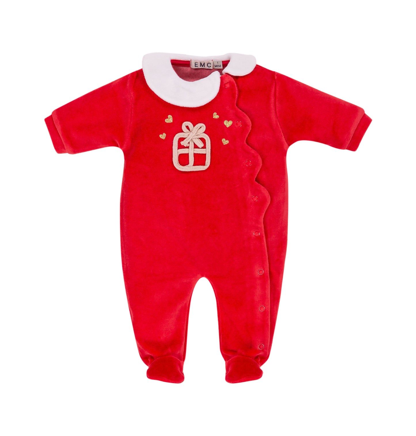 Red Present Baby Grow