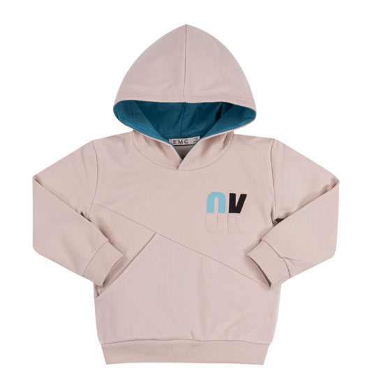 Beige Jumper With Hood