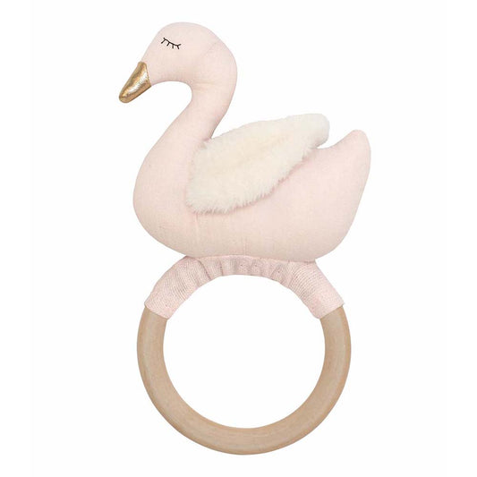 Swan ring rattle