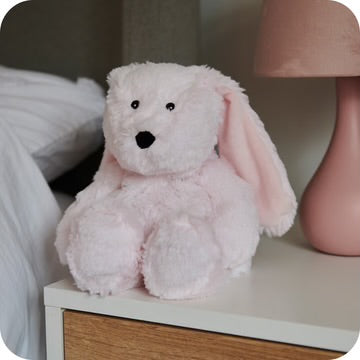 Plush Pink Bunny Microwavable