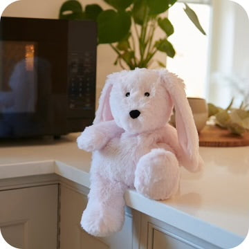 Plush Pink Bunny Microwavable