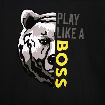 Bear Black Long Sleeved Boss Top