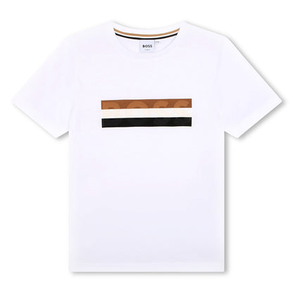 White Boss Stripe T-Shirt