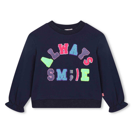 Navy Smile Sweatshirt