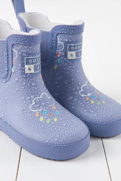 Lavender Short Colour-Changing Kids Wellies