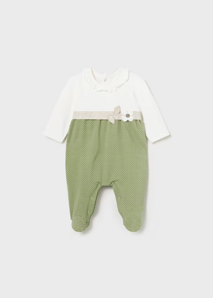 Newborn Green Set of 2 Sleepsuit Set Better Cotton