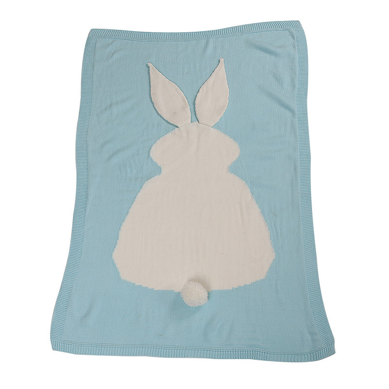 Aquamarine bunny blanket