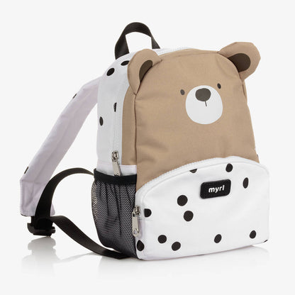 Ivory & Beige Teddy Bear Backpack