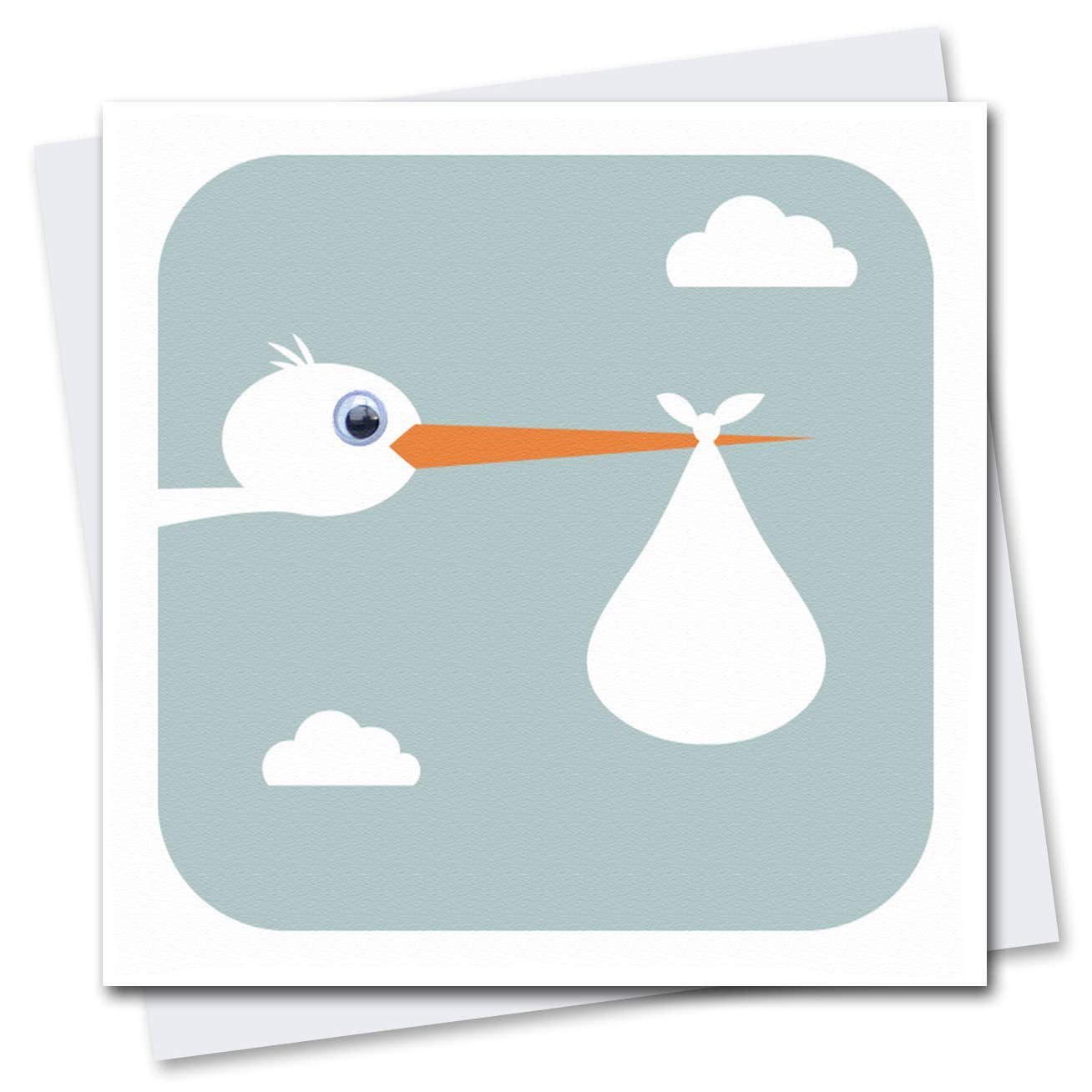 Stanley Stork Greetings Card