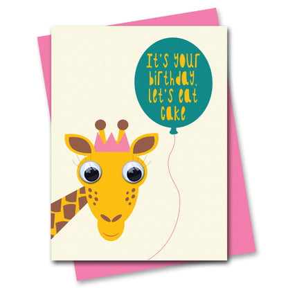 Giraffe Birthday Card